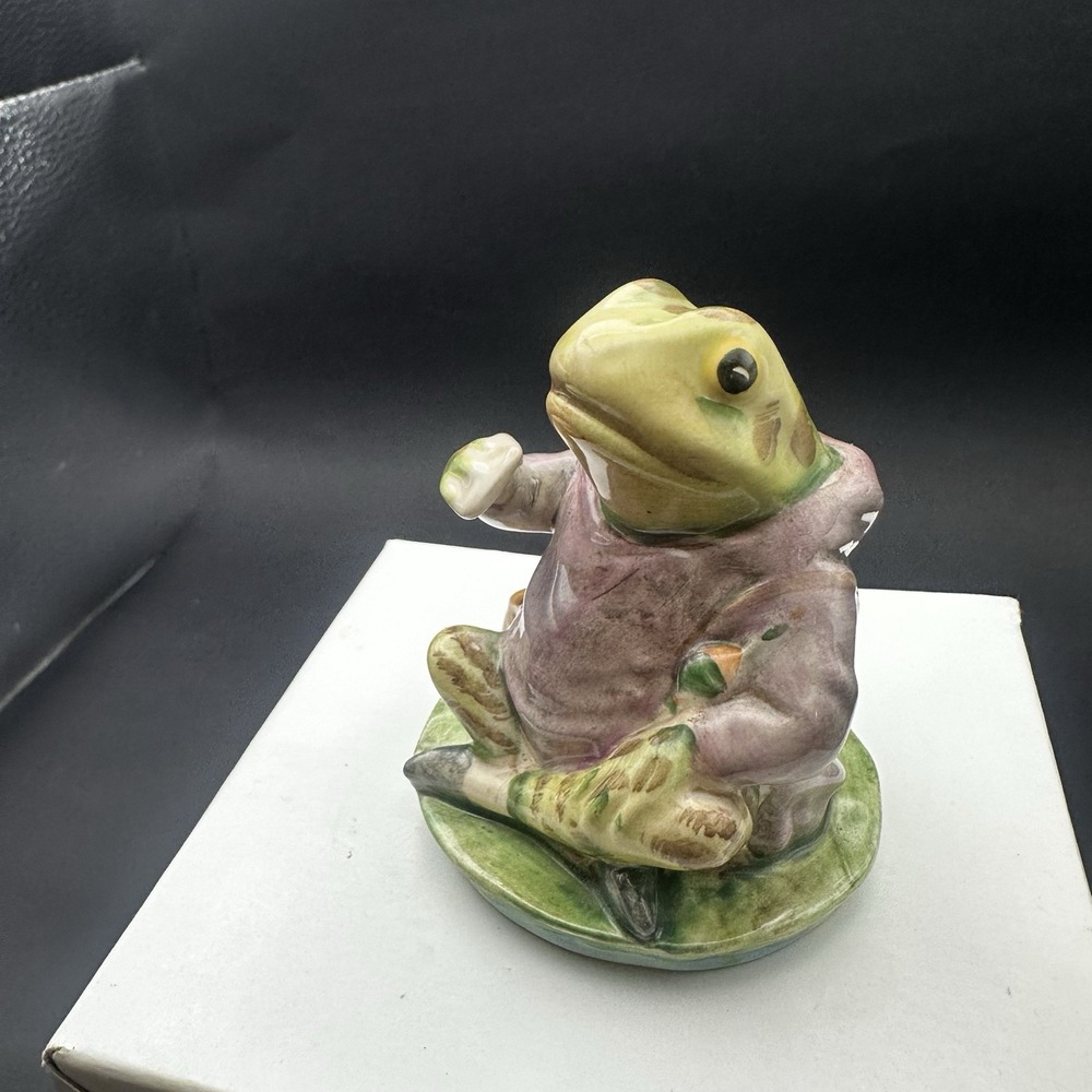 Vintage 1950 Beswick England Beatrix Potter Mr. Jeremy Fisher Frog Cute Figurine
